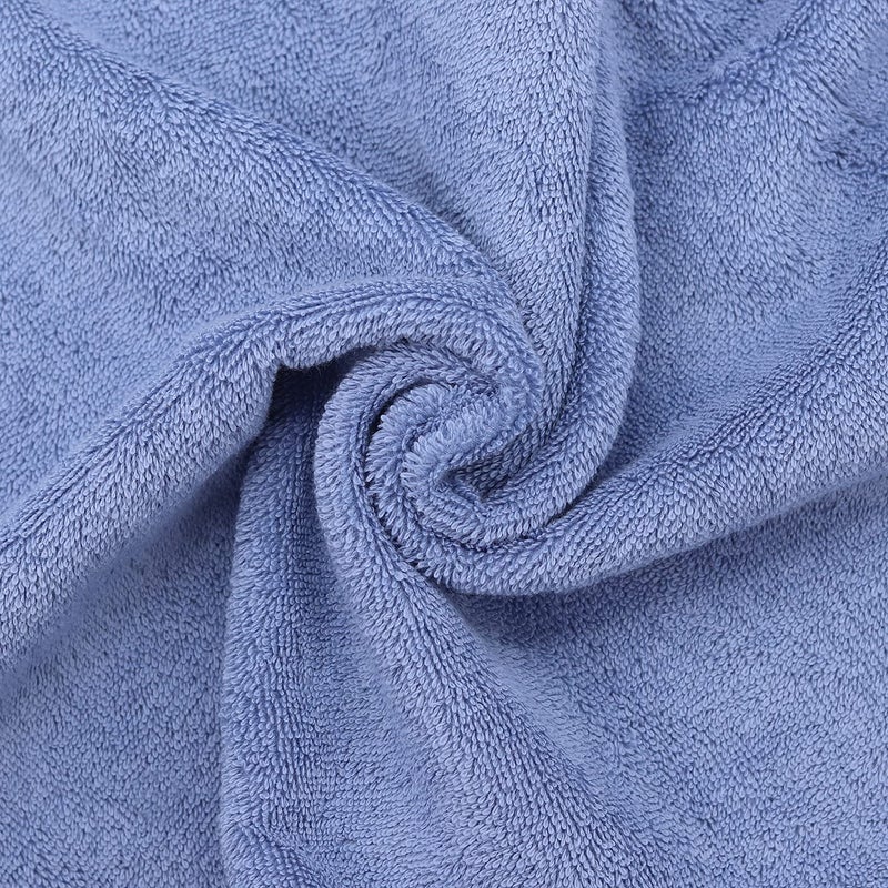 BC BARE COTTON Luxury Hotel & Spa Collection Highly Absorbent, Quick Dry 100% Turkish Cotton 700 GSM, Eco Friendly Towel, for Bathroom Dobby Border Soft Bath Towel Set 27 X 54 (Wedgewood, Bath Towels - Set of 2) - Image 2